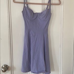 Purple mini dress